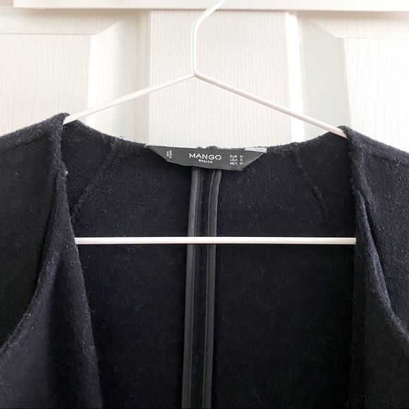 Mango Black Wool Blend Coat (Size S) - Picture 2 of 4